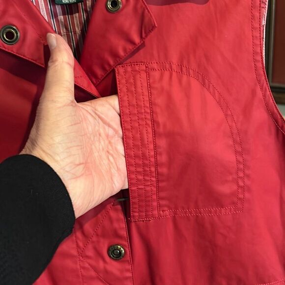 LAUREN Red Waxed Naval Supply Vest - Picture 4 of 7